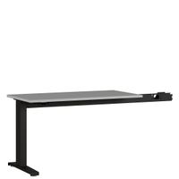 Aanbouwtafel Ergonoma Lichtgrijs Zwart
