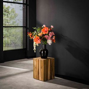 LifestyleFurn Zuil 'Nikkita' Teakhout, 45cm hoog