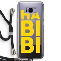 Habibi Majorelle : Samsung Galaxy S8 Transparant Hoesje met koord
