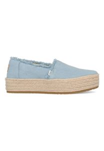 Toms Valencia Platform Espadrille 10019798 Lichtblauw maat