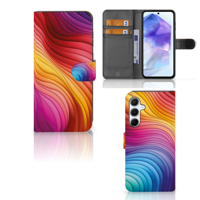 Book Case voor Samsung Galaxy A55 Regenboog