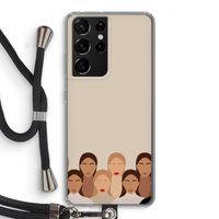 Girls girls girls: Samsung Galaxy S21 Ultra Transparant Hoesje met koord