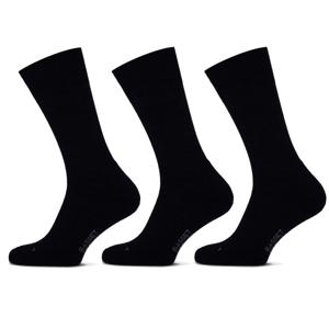 Basset Merinowollen Sokken Casual Badstof Zool 3-pack Marine-39/42