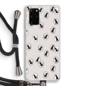 Miauw: Samsung Galaxy S20 Plus Transparant Hoesje met koord