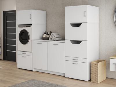 Kast WASHING 1 machine met kast voor wasgoed en onderkast LARGE
