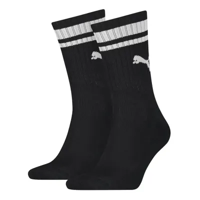 2-Paar sport sokken Heritage Stripe - Gestreepte katoenen sokken - Dames - Heren witte sokken