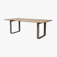 Tikamoon - Tuintafel massief gerecycled teakhout aluminium 6|8 pers. Tikamoon - Tuintafel massief gerecycled teakhout aluminium 6|8 pers.