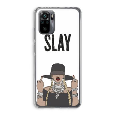 Slay All Day: Xiaomi Redmi Note 10 Pro Transparant Hoesje
