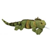 Semo Leguaan Knuffel - groen - pluche - hagedis knuffeldier - 36 cm
