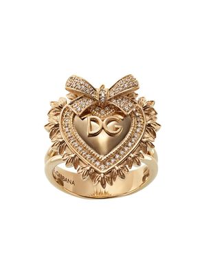 Dolce & Gabbana bague Devotion en or 18ct pavée de diamants