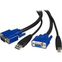 StarTech.com 1,80 m 2-in-1 USB KVM-kabel