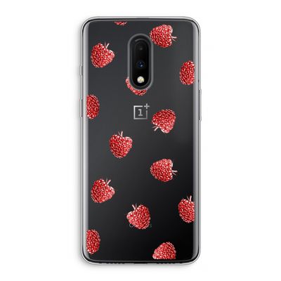 Framboosjes: OnePlus 7 Transparant Hoesje