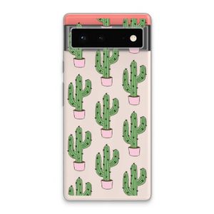 Cactus Lover: Google Pixel 6 Transparant Hoesje