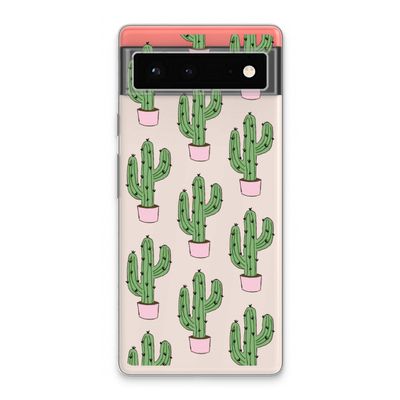 Cactus Lover: Google Pixel 6 Transparant Hoesje