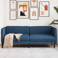 Driezitsbank stof blauw