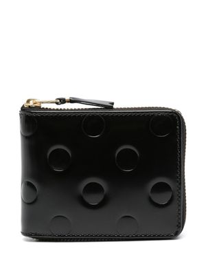 Comme Des Garçons Wallet portefeuille en cuir à détail embossé - Noir