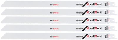 Bosch Accessoires Reciprozaagblad S 1222 VF Flexible for Wood and Metal 5st - 2608656022