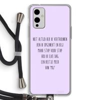 Zelfvertrouwen: OnePlus 9 Transparant Hoesje met koord