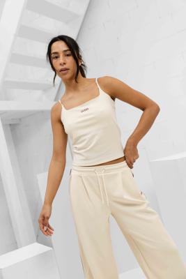 Guess Ribgebreide Top Dames Beige - Maat S - Kleur: Beige | Soccerfanshop