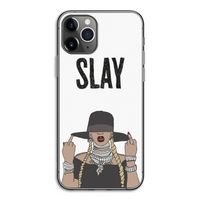 Slay All Day: iPhone 11 Pro Transparant Hoesje