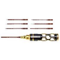 ArrowMax AM-460002-BG Gereedschapsset 2 kruiskop inzetstukken maat: 2, 3.5, 1 sleufinzet maat: 2, 4 zeskantkop maat: 1.5, 2, 2.5, 3.5
