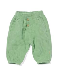 HEMA Newborn Broek Mousseline Groen (groen)