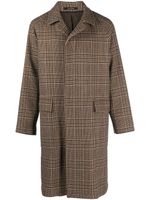 Tagliatore manteau boutonné à carreaux - Marron