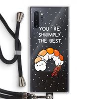 You're Shrimply The Best: Samsung Galaxy Note 10 Plus Transparant Hoesje met koord