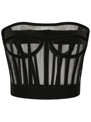 Dolce & Gabbana débardeur moulant à coupe crop - Noir