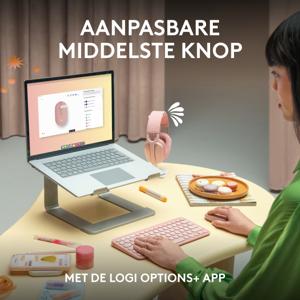 Logitech Pebble 2 M350s muis Reizen Ambidextrous RF-draadloos + Bluetooth Optisch 4000 DPI