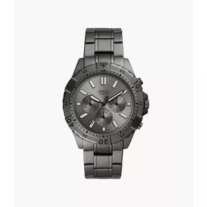 Fossil Heren Garrett chronograaf rookkleurig roestvrij stalen horloge FS5621