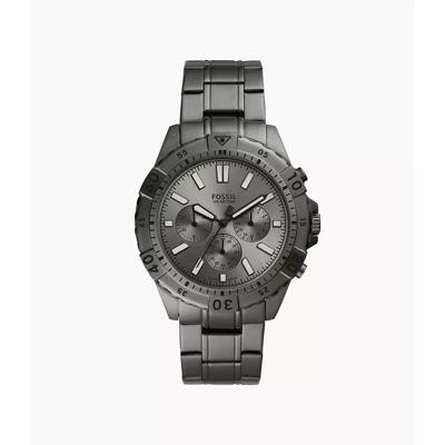 Fossil Heren Garrett chronograaf rookkleurig roestvrij stalen horloge FS5621