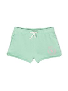 POLO RALPH LAUREN KIDS short en coton à logo imprimé - Vert