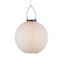 Solar lampion 25 cm wit/marrakesh - Annas collection