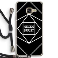 Negenduust geometrisch: Samsung Galaxy A3 (2016) Transparant Hoesje met koord