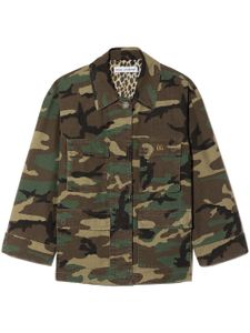 Dolce & Gabbana Kids surchemise à imprimé camouflage - Vert