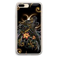 Huilende Wolf: iPhone 7 Plus Transparant Hoesje - thumbnail