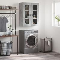 Wandkast 69,5x34x90 cm bewerkt hout betongrijs