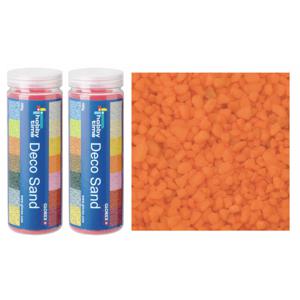 Glorex Hobby zandkorrels/kleine kiezelsteentjes - 2x - oranje - 480 gram - vulmateriaal