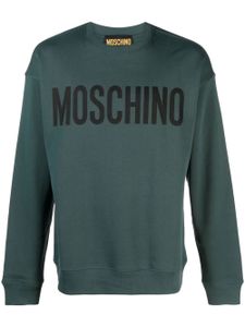 Moschino sweat en coton à logo imprimé - Vert