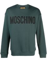 Moschino sweat en coton à logo imprimé - Vert - thumbnail