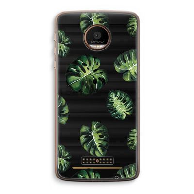 Tropische bladeren: Motorola Moto Z Force Transparant Hoesje