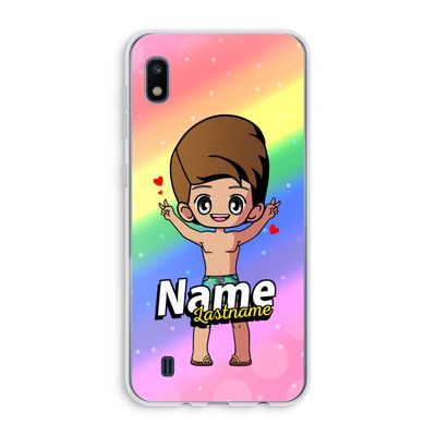 Chibi Maker man: Samsung Galaxy A10 Transparant Hoesje
