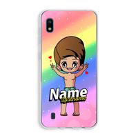 Chibi Maker man: Samsung Galaxy A10 Transparant Hoesje
