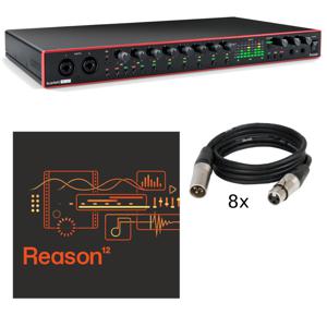 Focusrite Scarlett 18i20 3rd Gen + Reason + XLR-kabels