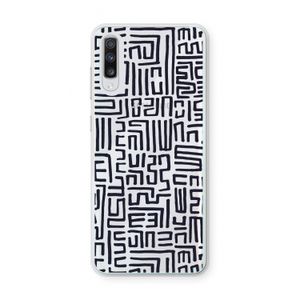 Moroccan Print: Samsung Galaxy A70 Transparant Hoesje