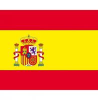 Vlag van Spanje stickers - 10x - 7.5 x 10 cm - Binnen/buiten