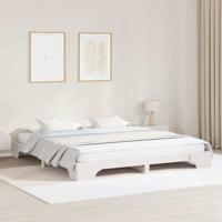 Bedframe Wit 180 x 200 cm Massief grenenhout