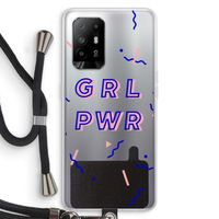 GRL PWR: Oppo A94 5G Transparant Hoesje met koord