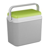 Koelbox grijs/groen 10 liter 30 x 19 x 28 cm   - - thumbnail